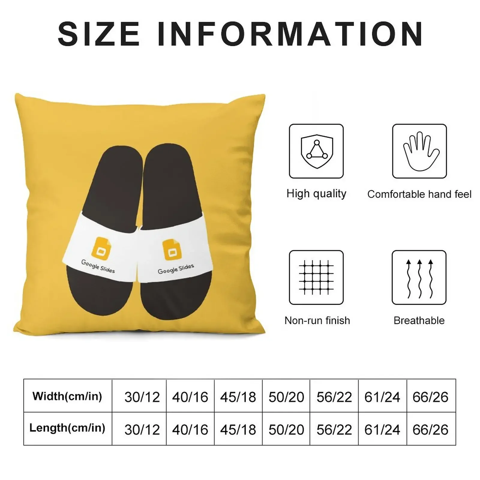 Google Slides Throw Pillow Decorative pillow case Decorative Cushions For Living Room pillow