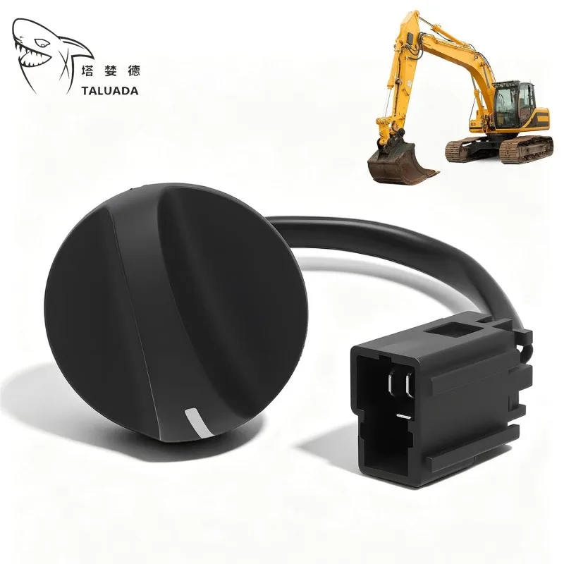 HOTSALE 22U0622420 Throttle Motor Knob For PC130-7 PC200-7 PC220-7 Excavator Rotray Control Switch Black Knob Durable