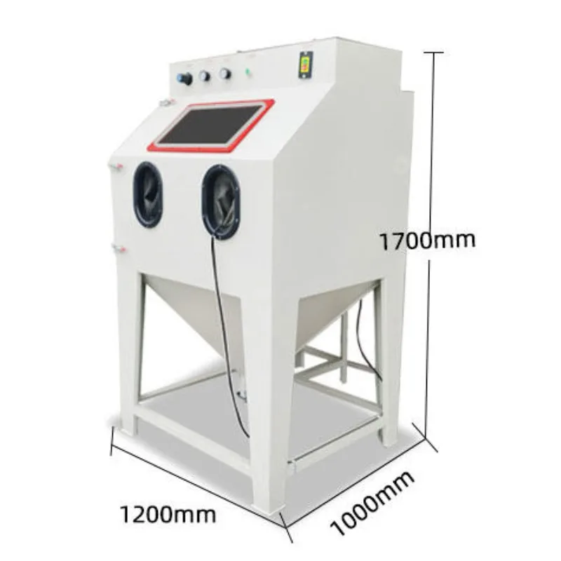 Closed Sandblasting, Manual, Glass Sandblasting Machine