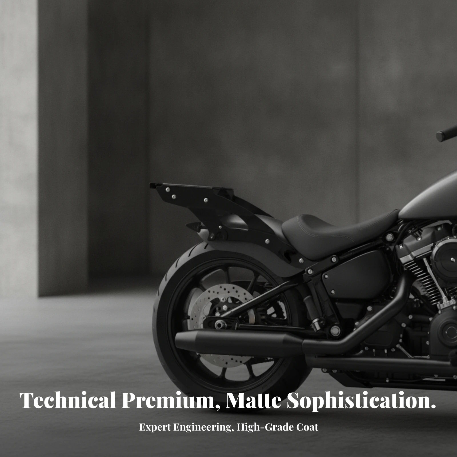 Motorcycle Luggage Rack with Support Arms Sturdy Motorcycle Rear Rack Rear Cargo Carrier Easy Installation Hardware Sleek