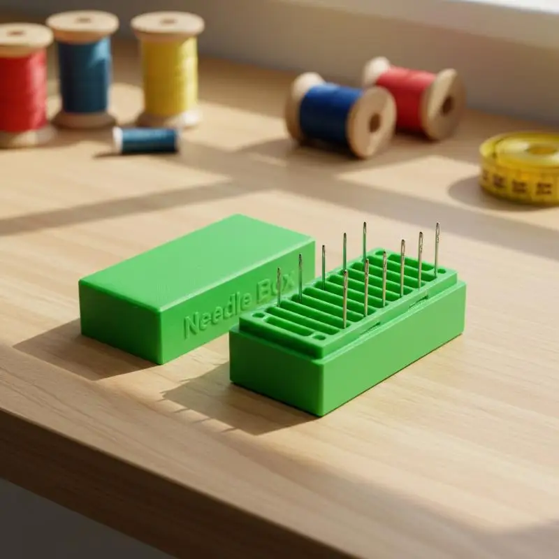 Nouvelle boîte de rangement portable 1 pièce avec 9 compartiments pour aiguilles de machine à coudre, idéale pour la maison, les réunions de gilde, cadeau parfait pour les artisans.