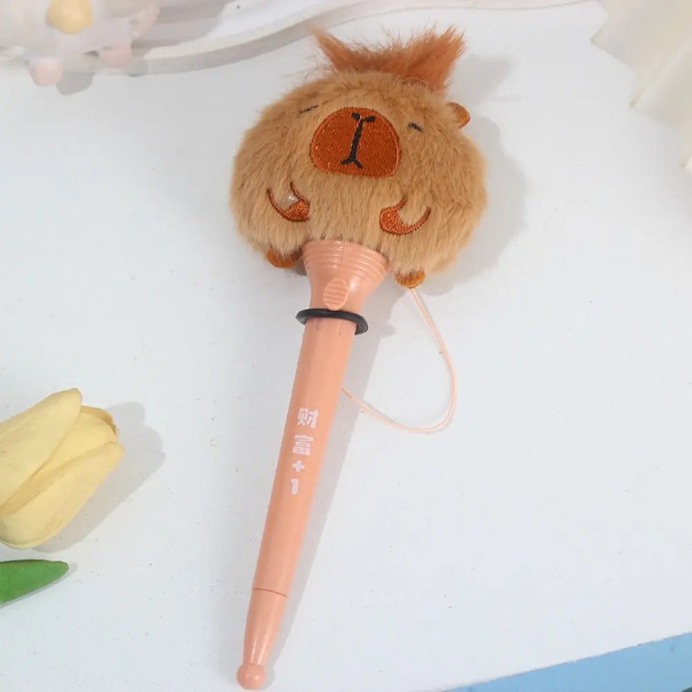Creative Bouncing Pen Fun Cartoon Ballpoint Pen Capybara Foodie Signing Pen Stationery