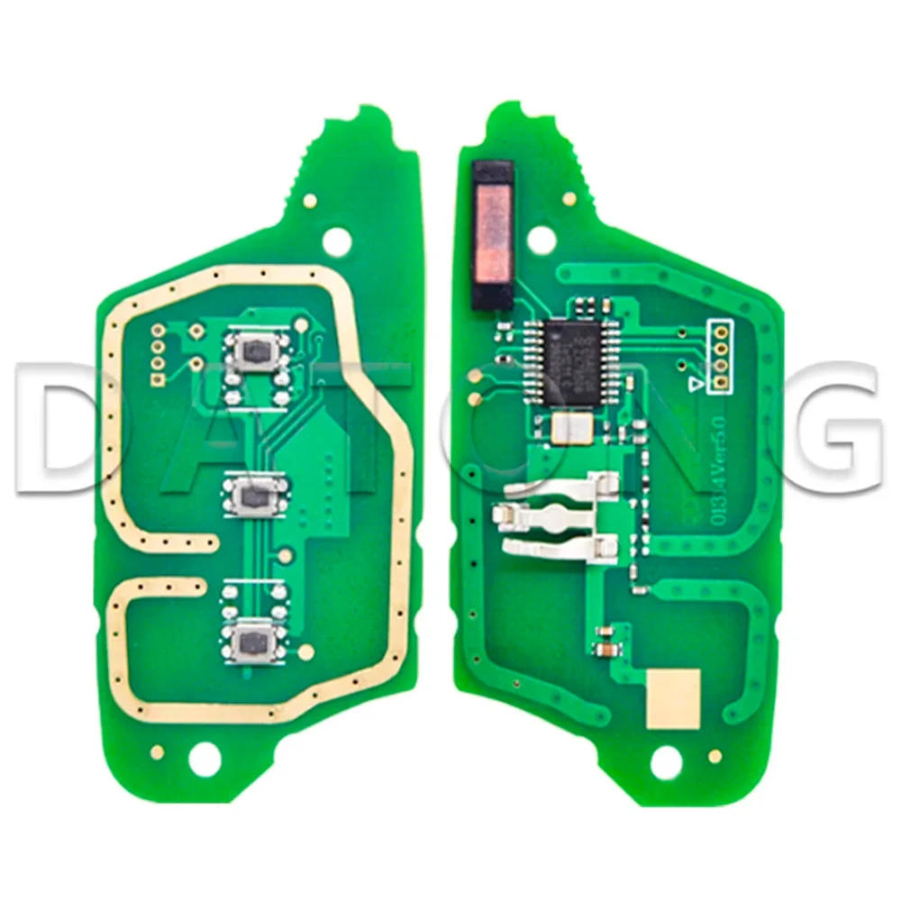 Datong World Modified ID46 PCF7946 Chip 433MHz Flip VAC102 Blade Car Remote Control Key For Renault Dacia Traffic
