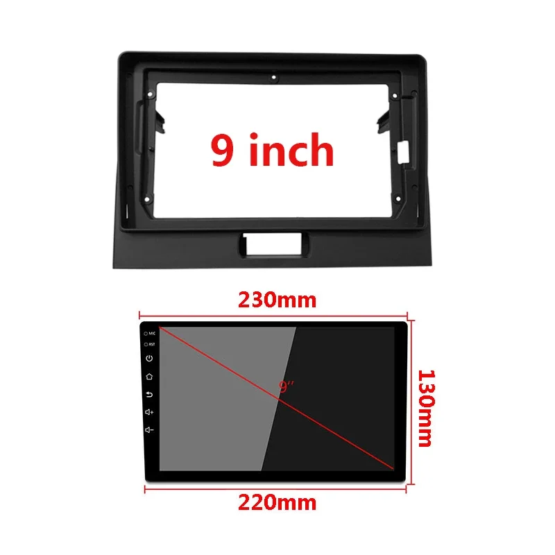 Car Radio Fascia For Suzuki-Maruti Wagon-R 2013 2014 2015 2016 2017 2018 Auto Stereo Dash Panel Frame Kit Mount Trim