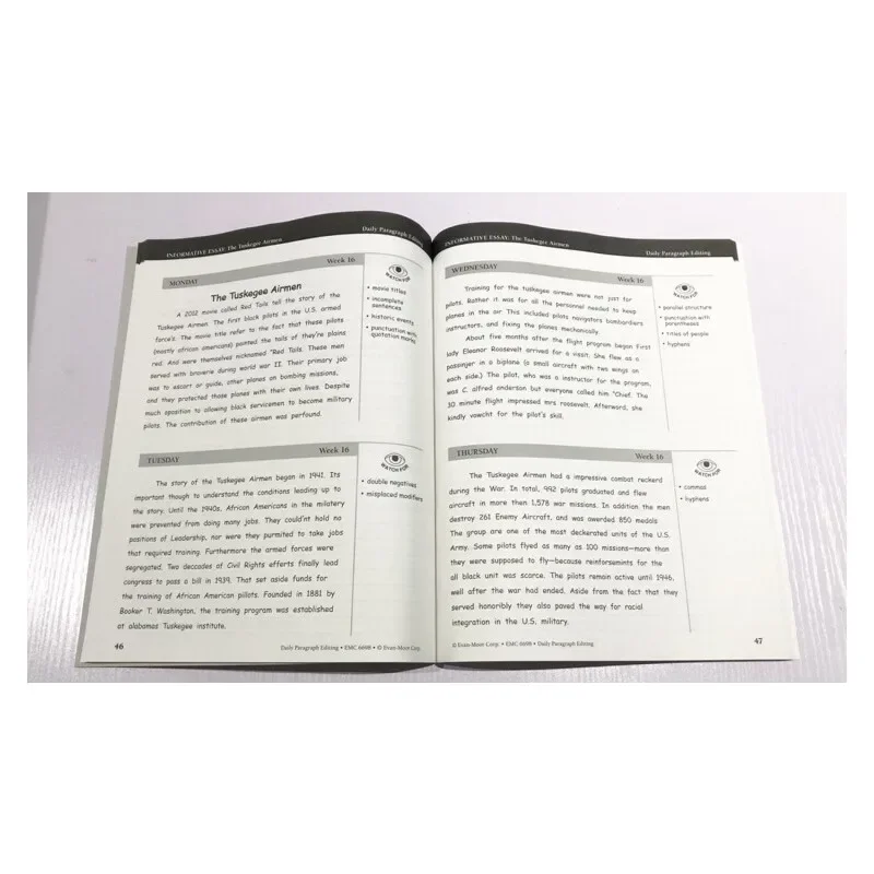 تحرير الفقرة اليومية من إيفان مور، مصنف الصف 8 SE، العمر 10 11 12 13، الكتاب باللغة الإنجليزية 9781609638887