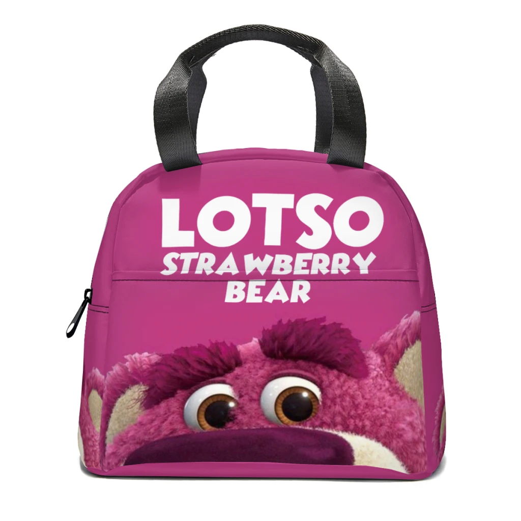 

Lots-o'-Huggin' Bear Portable Lunch Bag Food Thermal Box Durable Cooler Lunchbox with Shoulder Strap Picnic Bag Office