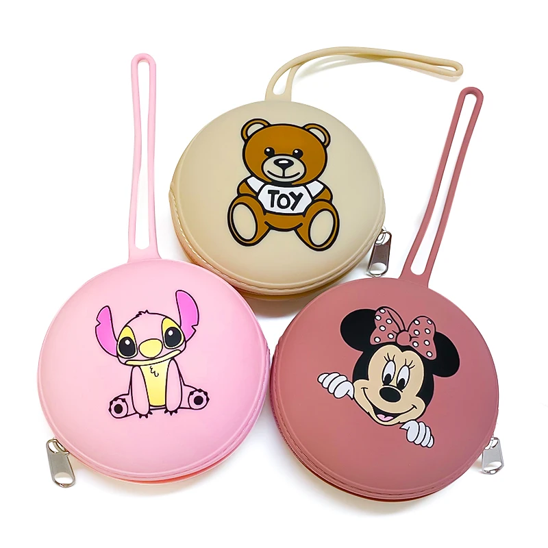 1PC Cartoon Character Silicone Baby Nipple Bag Portable Pacifier Holder Case view 3