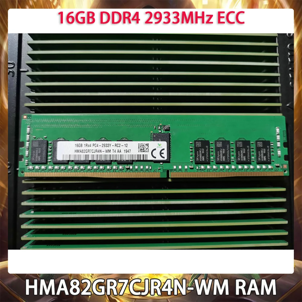 For SK Hynix RAM 16GB DDR4 2933MHz ECC 1RX4 PC4-2933Y HMA82GR7CJR4N-WM Server Memory