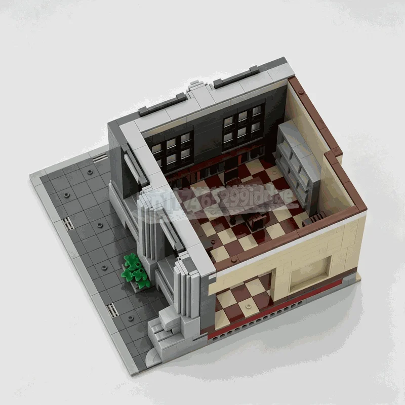 3602PCS Library Modular MOC Creative Street View Model Custom Puzzle Architecture DIY Assembly Educational Gifts Blocks Display