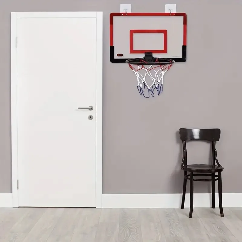 Mini aro de baloncesto para niños y adultos, aro de baloncesto pequeño para interior, para puerta, montado en la pared, juego deportivo de pelota de