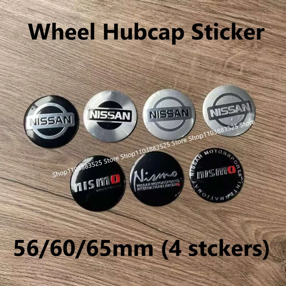 

Modified Wheel Hubcap Badge sticker for Nissan Sentra Sylphy Nismo GTR Almera Xterra Qashqai Versa Altima Rogue GTR Leaf Patrol