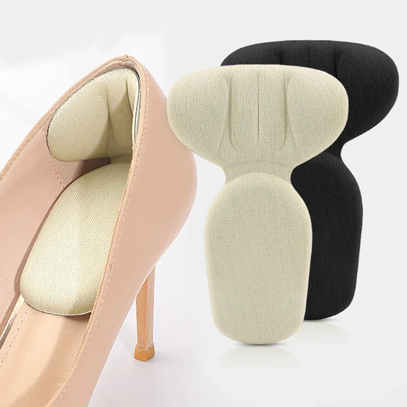 1 Paar Damen-Schuhe mit hohen Absätzen, Einlegesohlen, verstellbare Größe, Rückenaufkleber, Schmerzlinderung, Schutzkissen, Anti-Verschleiß-Fußpflege, Polsterung