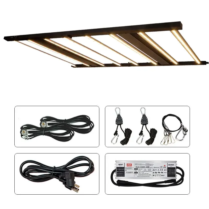 High Full Spectrum  High Efficiency lm301h 8bar 1000W LED Grow Light for Greenhouse