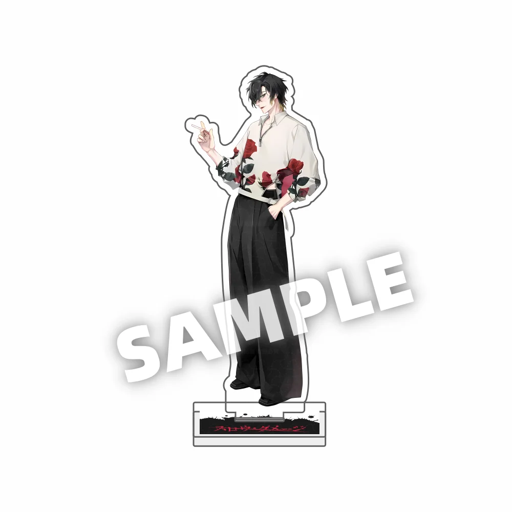 Anime Slow Damage cute 15CM acrylic keychains Model Figure figurine Towa Rei Fujieda desktop decoration gift Table Decoration