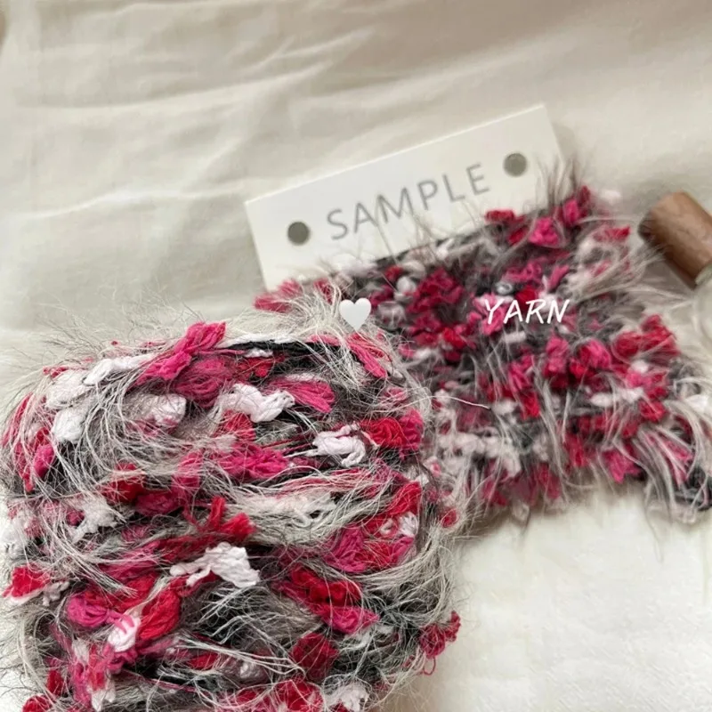 100g Fresh Forest Rose Mixed Thread Wool Yarn, Handmade DIY Yarn Ball Bag, Ideal for Hair Clips, Phone Case & Decorative Crafts