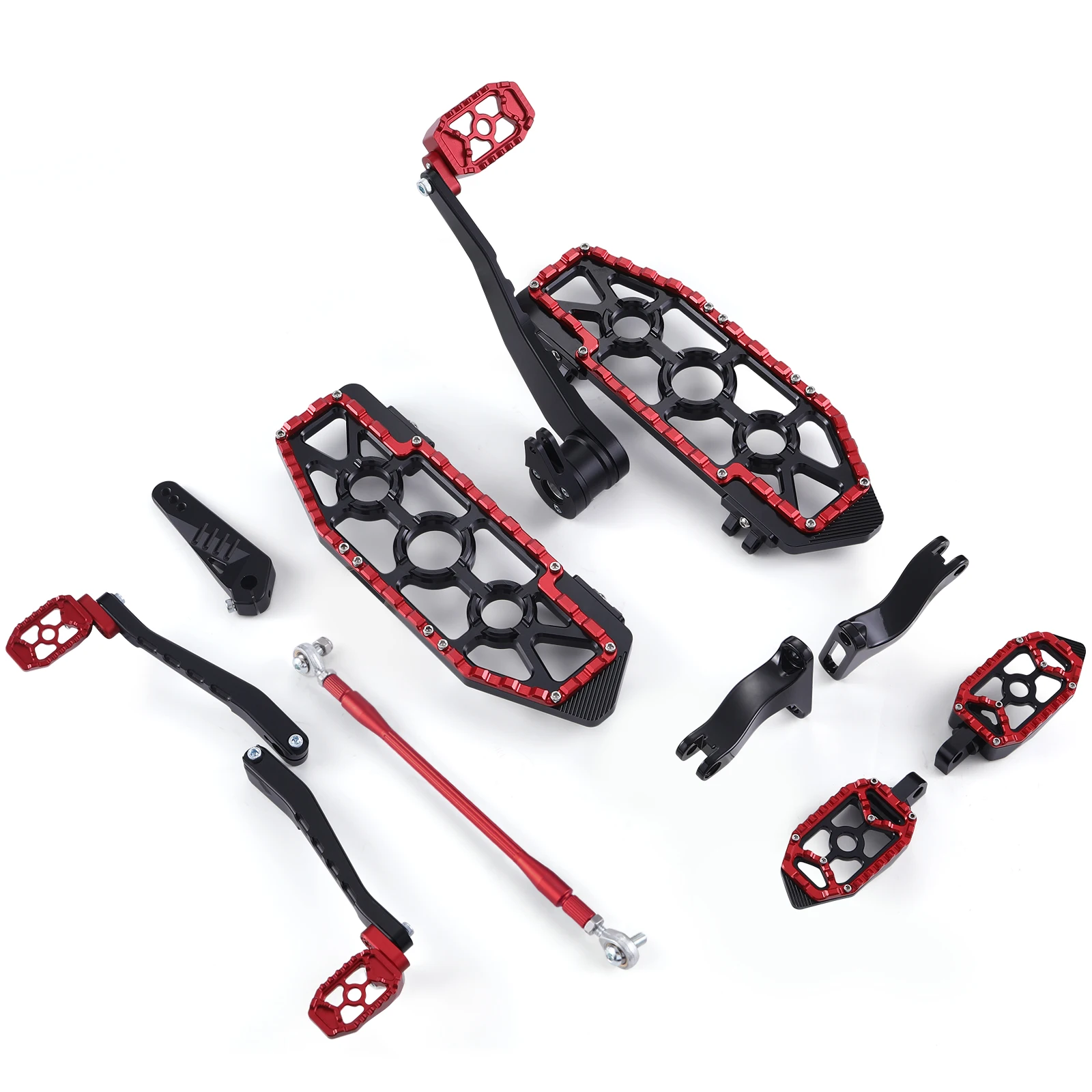 

Комплект напольных подножек MX Style с рычагом тормоза, переключателем передач и задними подножками для пассажира для Harley Touring 1980 года и новее