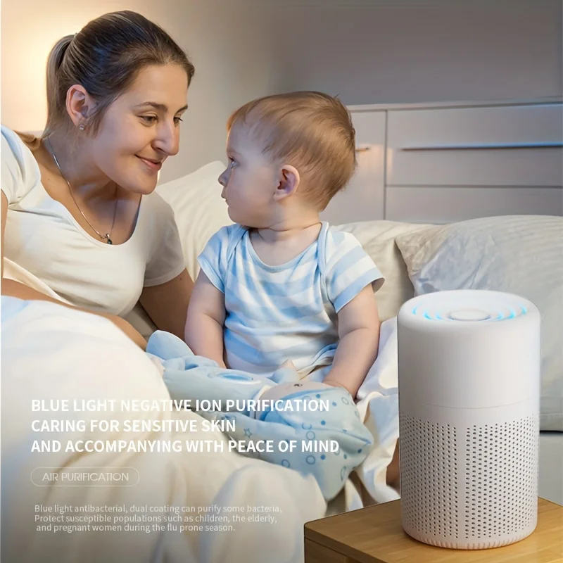 Xiaomi Small Air Purifiers House Portable Air Cleaner Odor Second-hand Smoke Removal HEPA Filter Air Cleaners for Home Office