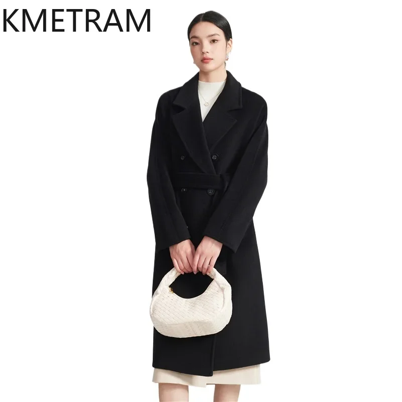 KMETRAM 90% Wool Coats Woman Autumn Winter Clothes Long Jackets Women’s Fashion High Quality Cashmere Coat Women пальто 2024