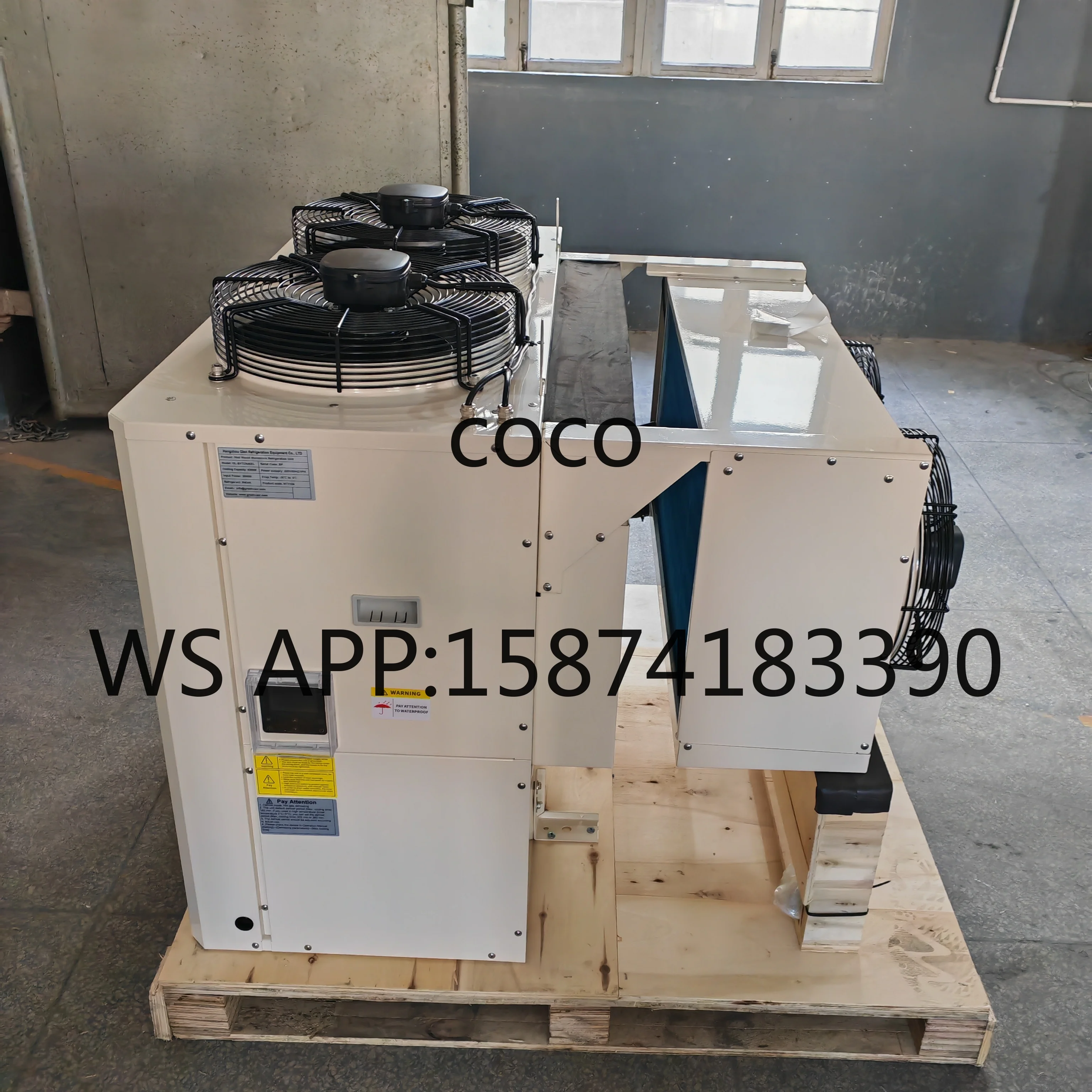 R404A 3HP Wall-Mounted Condensing Unit Side Embedded Fixed Frequency Integrated Cold Room Equipment