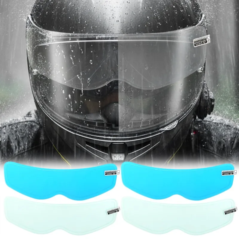

Clear Nano Film Helmet Anti-Rain Sticker for Motorbike Riders Easy Apply Anti-Fog for Better Visibility Rainy Cycling 1-2PCS