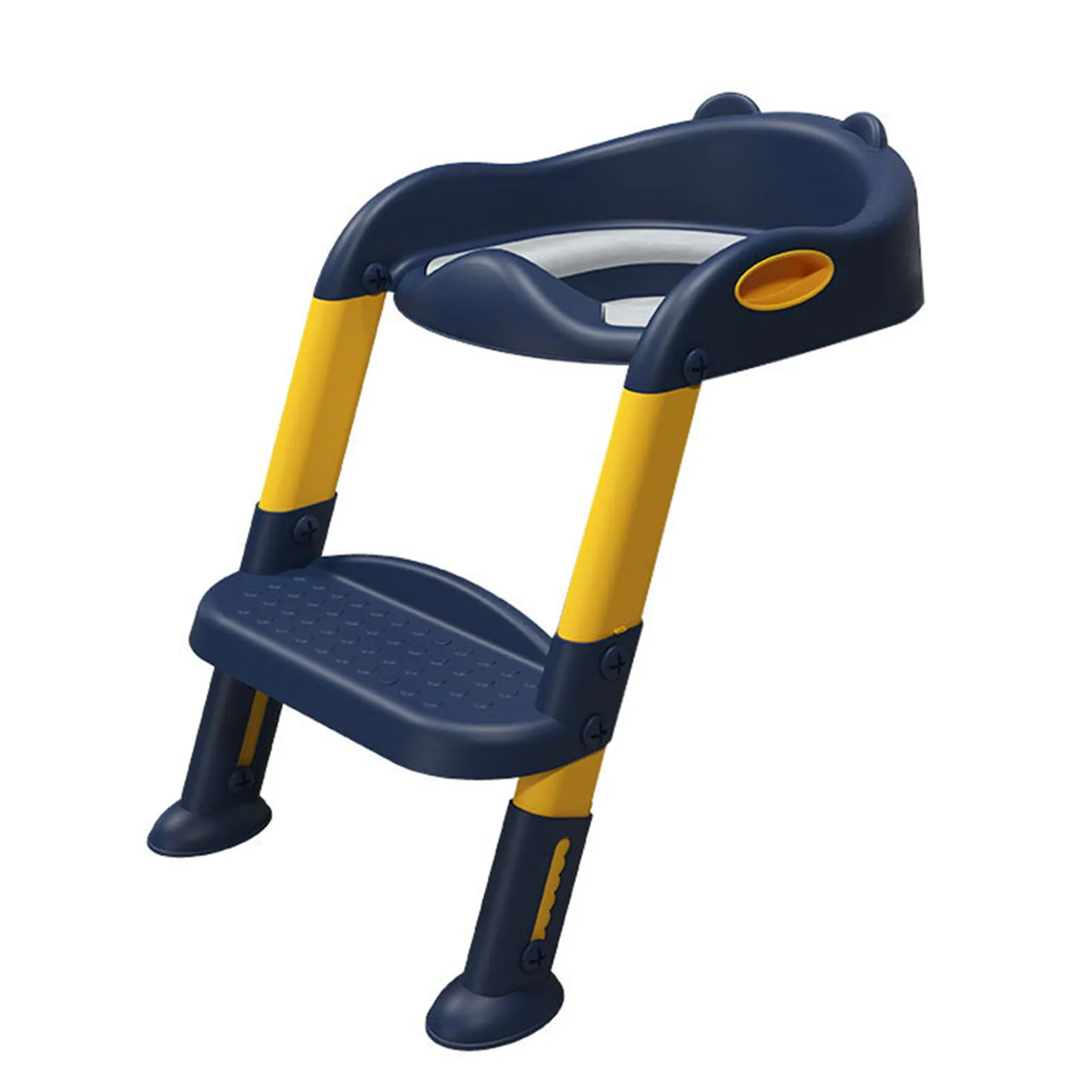 Foldable Children Toilet Seat Adjustable Step Stool Anti-Slip with Step Stool Plastic Potty for Children Baby Toddlers