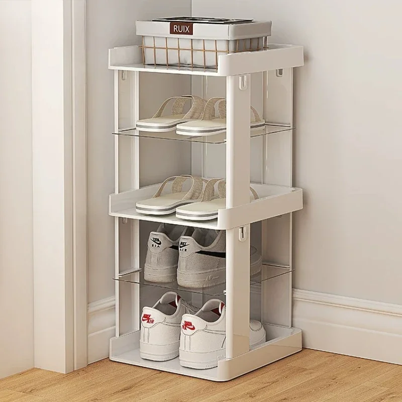&Slant Vertical Shoe Rack Organizer Shelf Shoe Storage Shelf Multi‑layer Space Saving Stand For Entryway Hallway Home Furniture