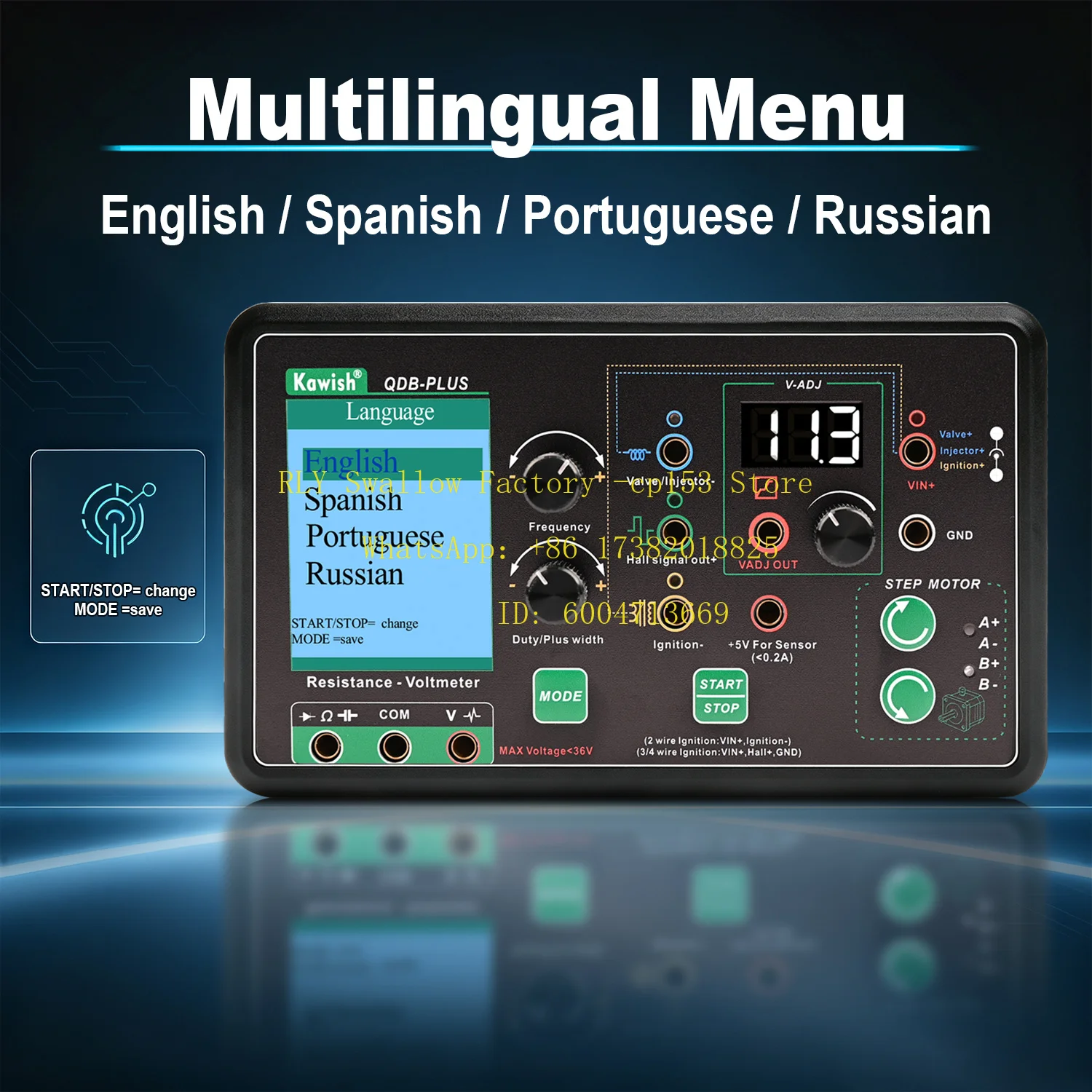 QDB-PLUS Mutilingual Auto Diag - Stepper Motor recension och pris