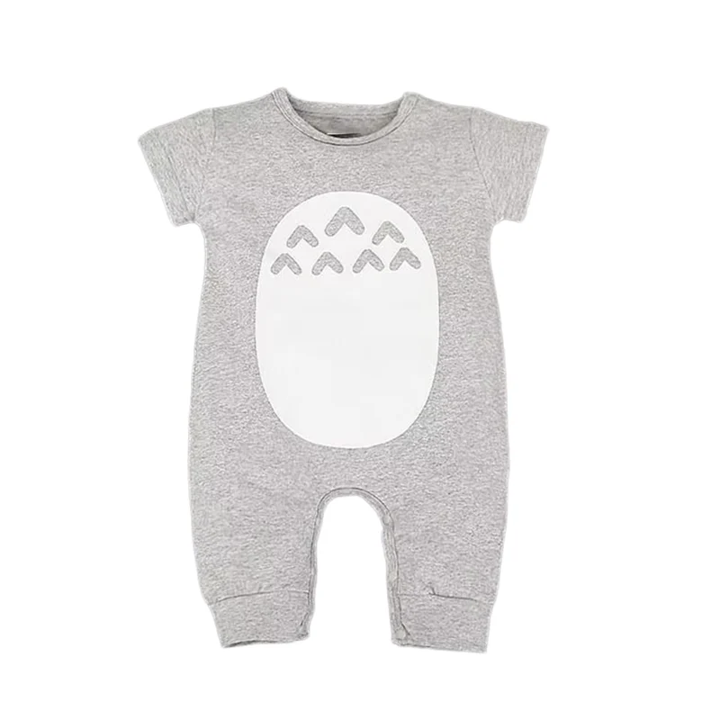 New Born Baby Clothes Summer Sleeveless Roupas Infantis Menino High Quality Cotton Fashion Cool Baby Boy Romper Grey 0-1T