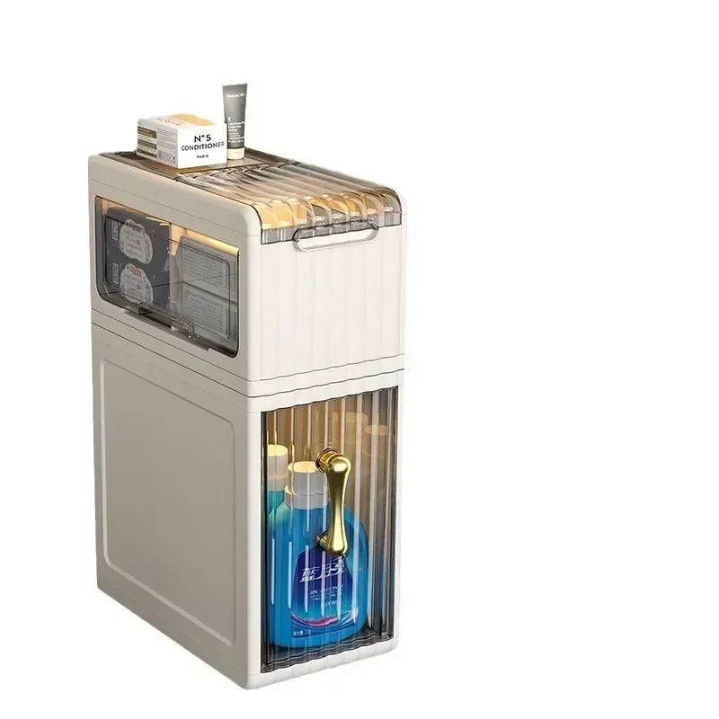 Multi-functional Toilet Storage Cabinet, Bathroom Gap Rack, Floor-to-ceiling Toilet, Toilet Crevice, Plastic Narrow Slot Locker