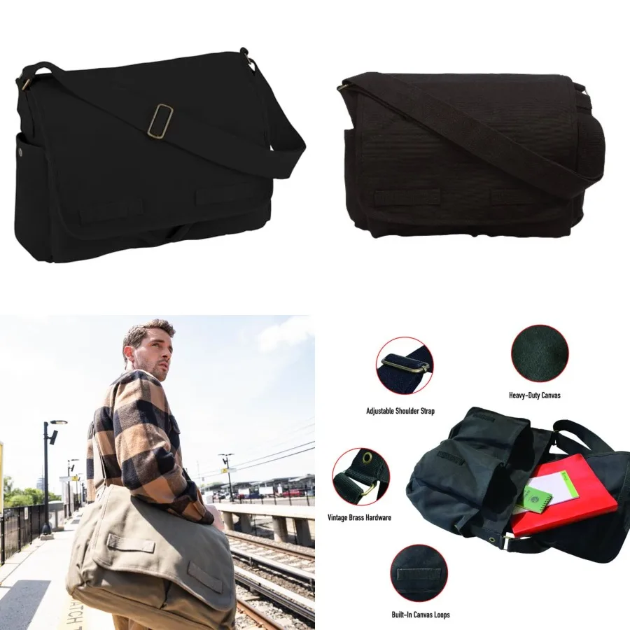 

Classic Canvas Messenger Bag