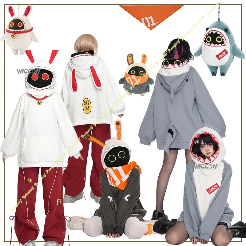 

Zenless Zone Zero Cosplay Costumes Clothe Girls Doll Shark Cute Bombu Hoodie Pants Accessories Pendant Daily Christmas Halloween