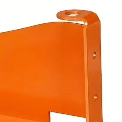 Orange Rust Resistant Iron Wall Mount Bracket Hook For Chainsaw Storage Garage Workshop Organization Tool Rack