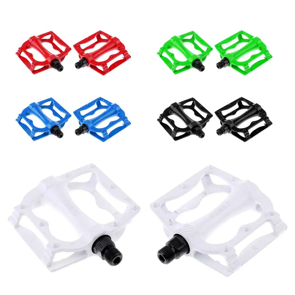 1 زوج سبائك الألومنيوم الطريق الجبلية دواسات الدراجة منصة مسطحة الدواسات