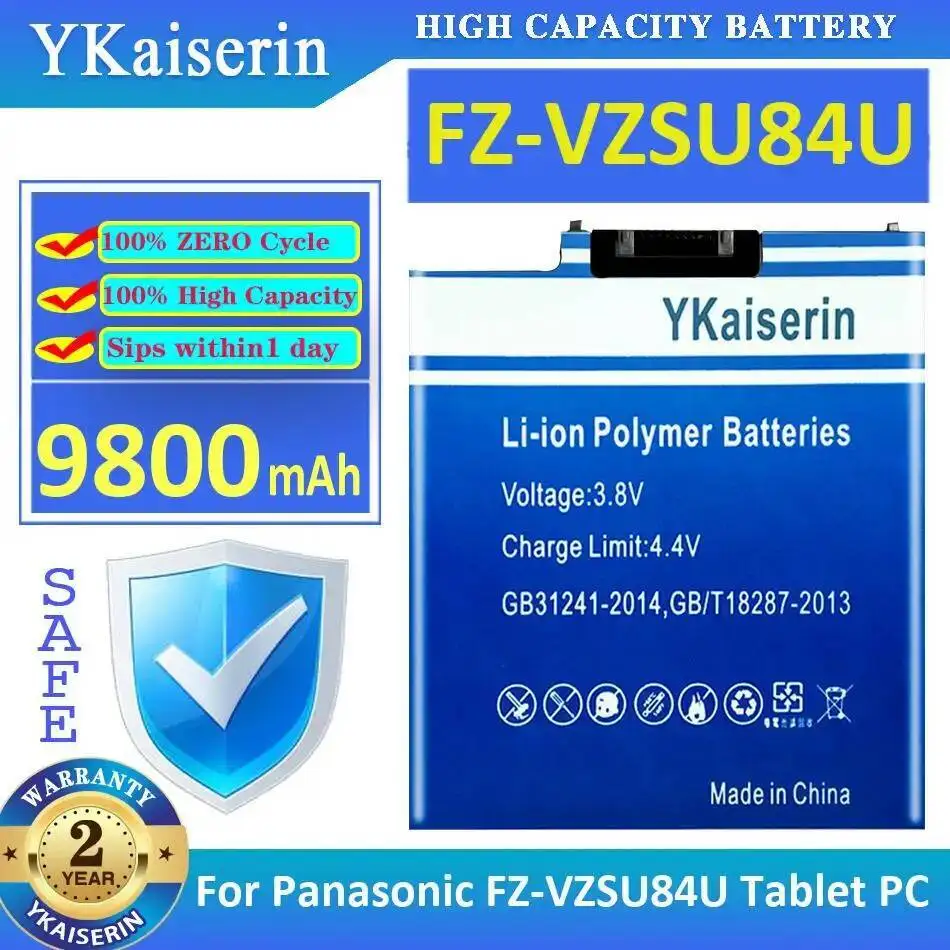 

Laptop Battery High Performance 9800Mah Capacity For Panasonic FZ-VZSU84U Tablet PC