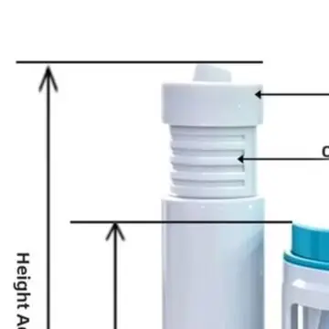 Plastic Dual Flush Valve for Domestic and Commercial Toilets Meeting Drain Hole and Tank Height Requirements for Secure Fit