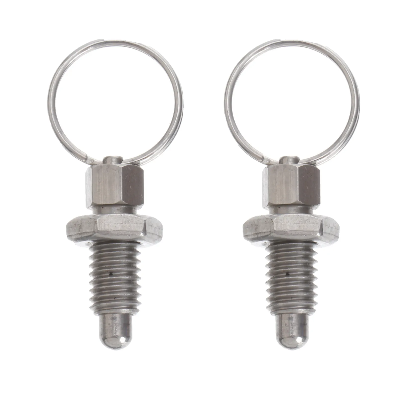 2pcs Stainless Steel Knob Plunger 8Mm 1.25Mm 5Mm Spring Pin Screw Type Quick Release Portable Mechanical Accessory For Mold