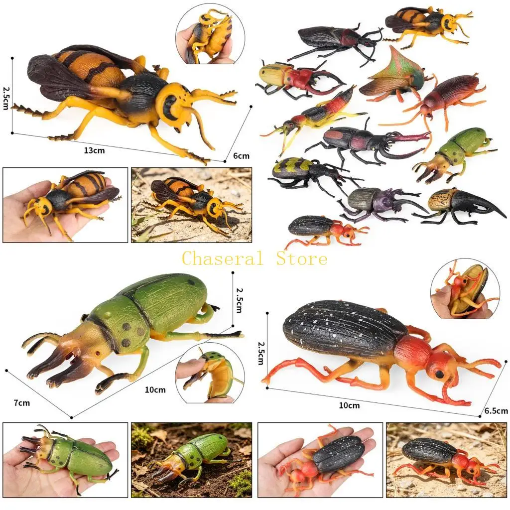 E7CE Science Activity Insect Models in a 12 Piece Realistic Figure Set