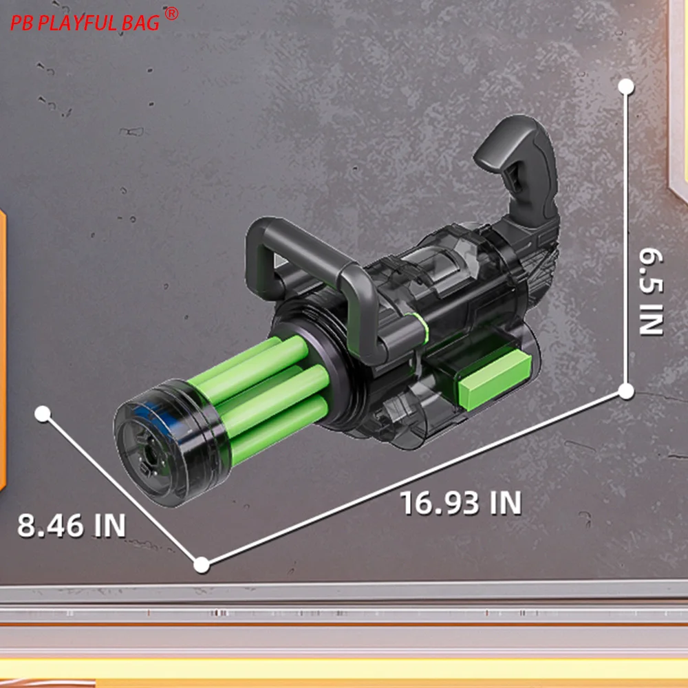 2025 Rotate Water Gatling Gun With Water Tank Backpack Summer Water Play Entertainment Parent-kid Interaction Outdoor Toys AC252