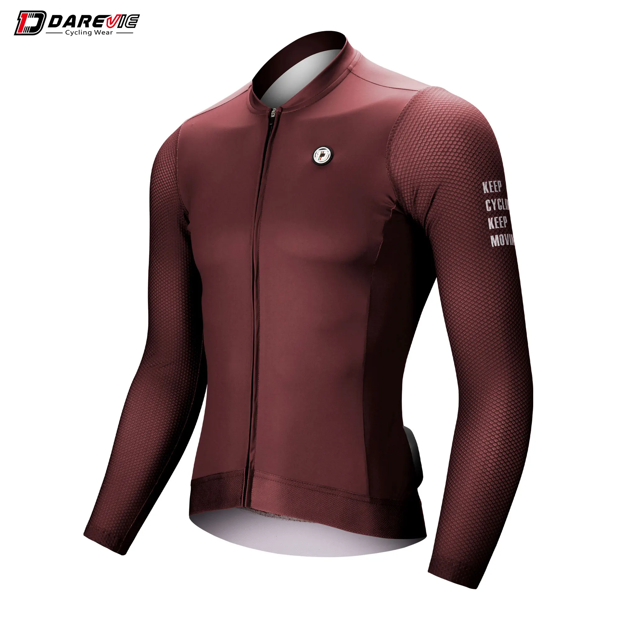 DAREVIE Cycling Jersey Small Size SPF 50 + Training Level Mannen Lange Mouwen Fietsen Jersey Ademende Man Cycling Maillott