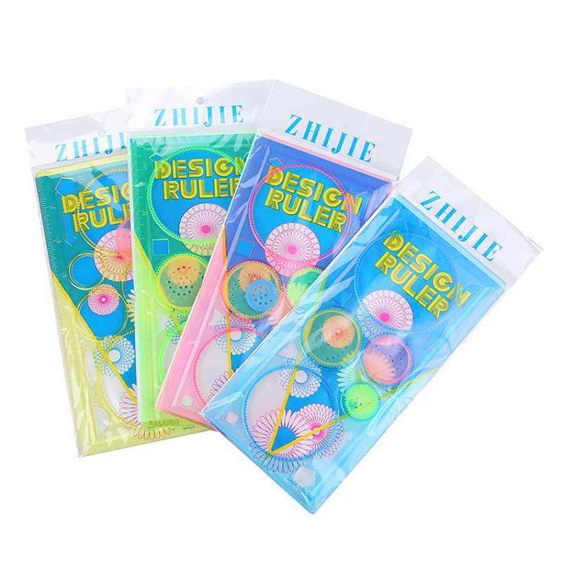 Geometric Ruler for Students Mathematics Drawing Drafting Tools Learning Painting Children Puzzle Toys  Art Tool