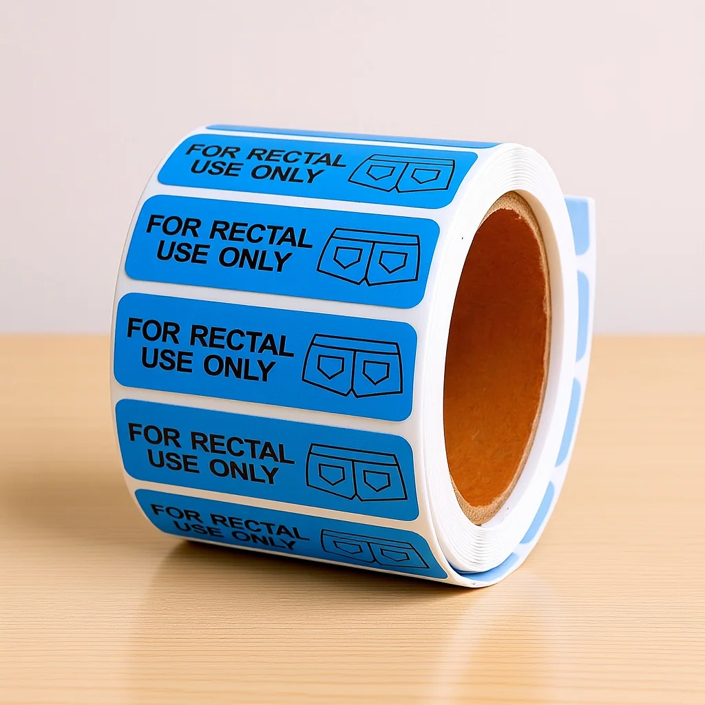 

1 Roll Rectal Use Only Stickers Funny Prank Stickers for Parties Laptop Desk Water Bottle Decor Funny Decals Novelty Stickers,