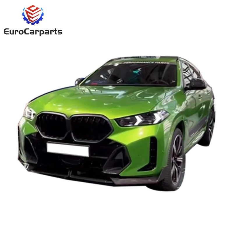 STLF2023 BM X6 G06 MP Style Bodykit Black Lip Front Bumper Splitters and Corner Lips LCI MT Upgrade for G06 MP Body Parts