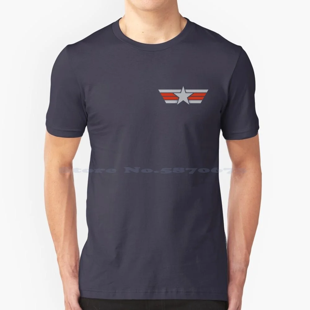 Maverick Symbol / Design T Shirt 100% Cotton Tee 2 1 Usaf Movie Ice Man America Us Airforce Military Star Us Star Fighter Star