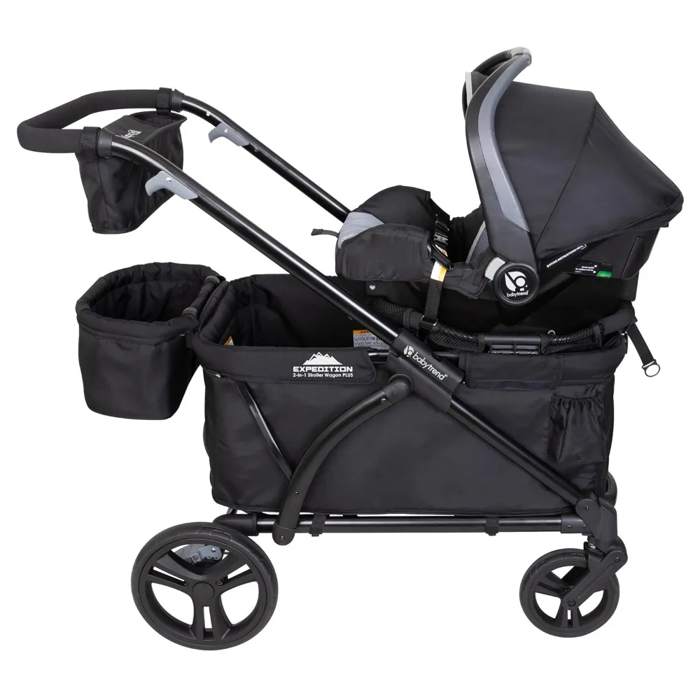 Expedition-Poussette chariot 2 en 1 PLUS, ultra noir