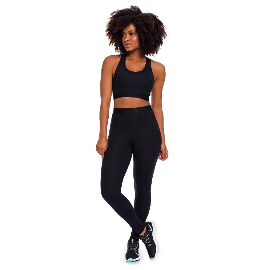 Active Top Fitness Set With Bojo and Black Legging