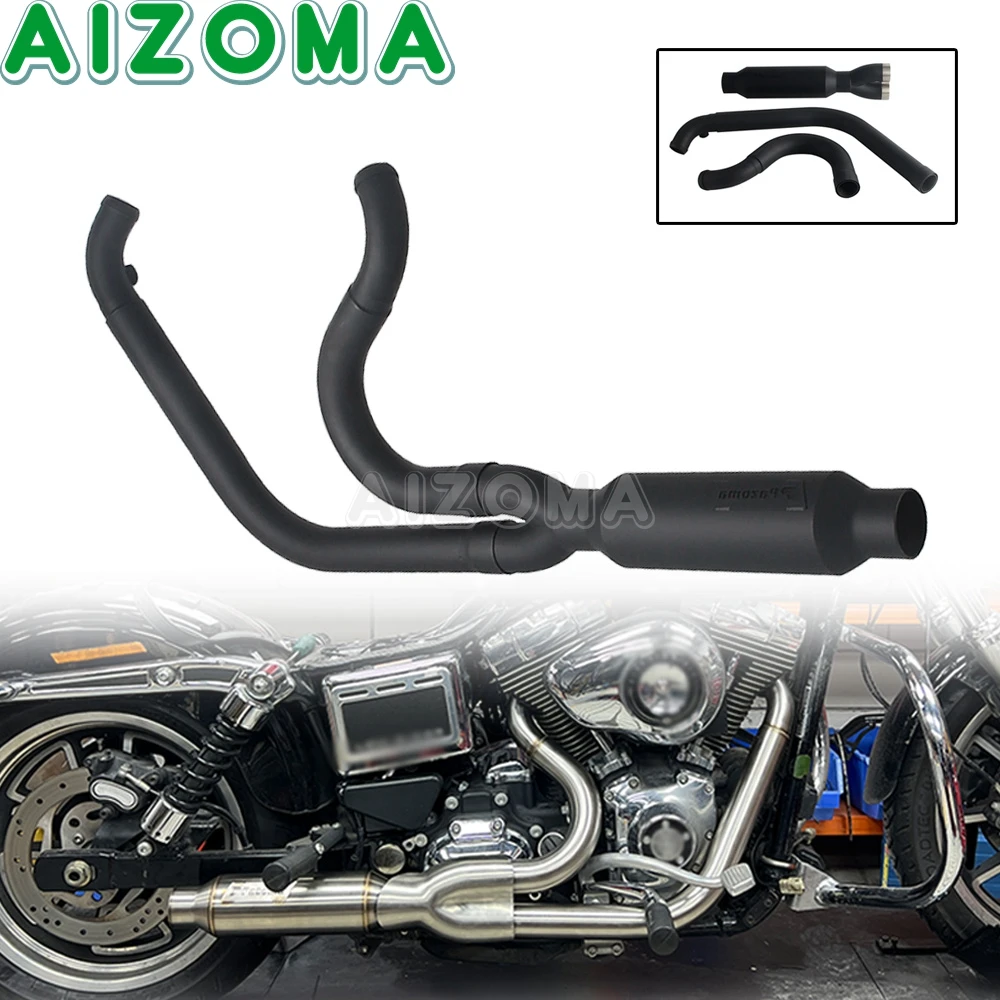 

Для Harley Dyna Street Bob FXDB Super Glide FXD Wide Glide FXDWG мотоциклетный глушитель полная система бесшумная трубка 06-17