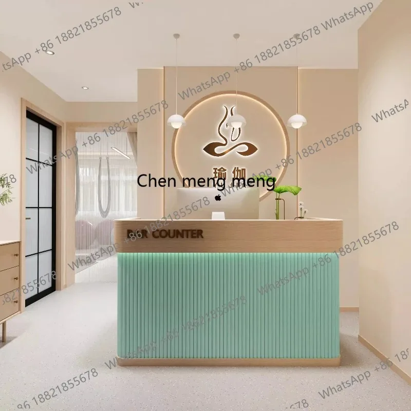 

E136 Cashier Simple Reception Desks Modern Clothing Shop Beauty House Customer Center Beauty Salon Office Industrial Furniture