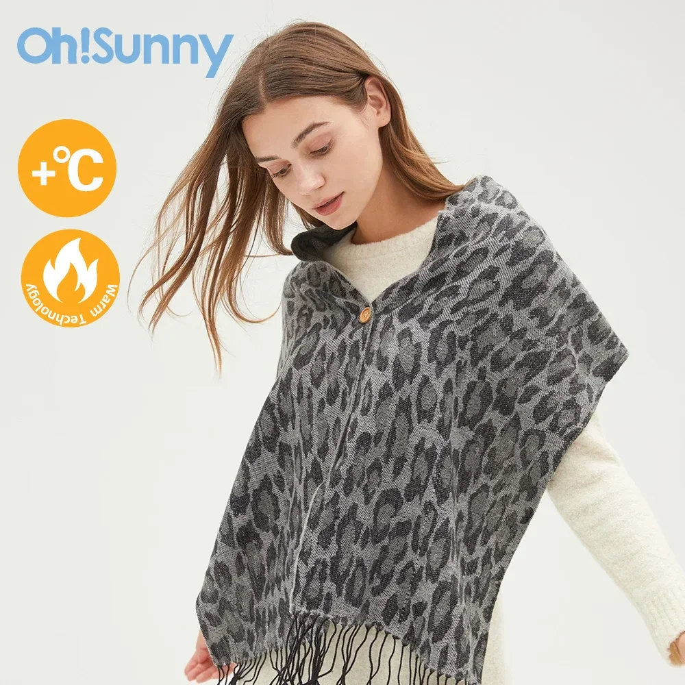 【US Stock】Ohsunny Winter Scarf Shawls Wraps with Tassels Blanket Quality Muffler Outdoor Keep Warm for Adult Women Girls Gifts