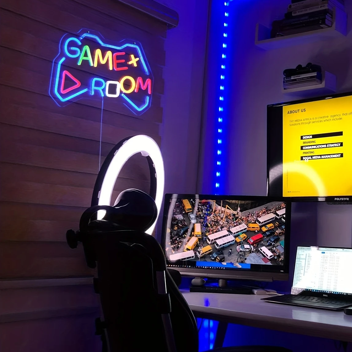 LED Neon Light Game Room Neon Sign for Wall Decor USB Powered for Bedroom Bar Shop Game Room Man Cave Decor Gifts for Game Lover