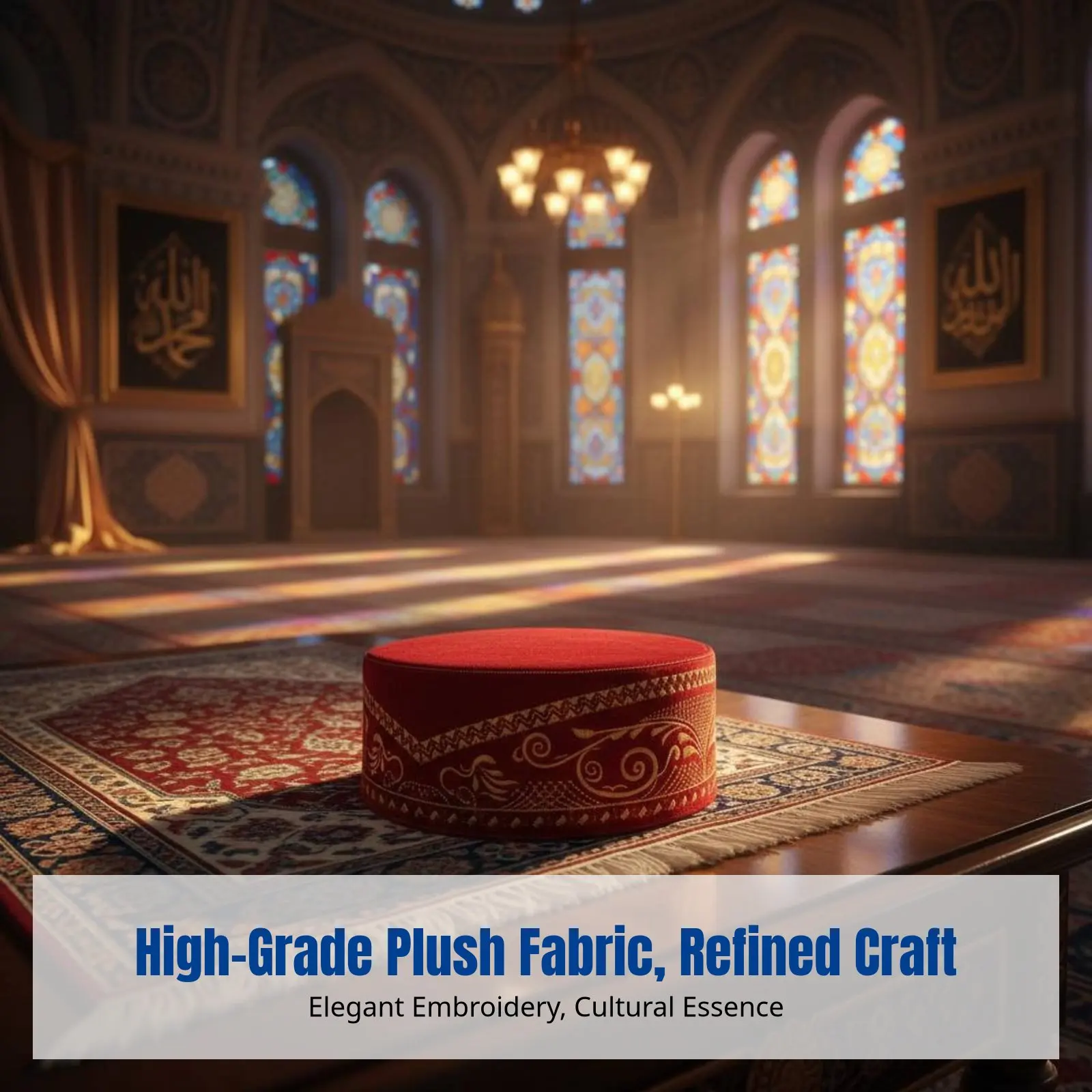 

Этническая дизайнерская плюшевая шапочка сонгкок, вышитая молитвенная шапочка, мужская, для свадьбы, праздничная, дизайнерская